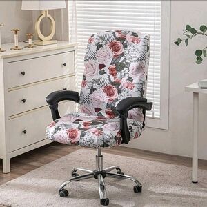 Floral Office Chair Cover